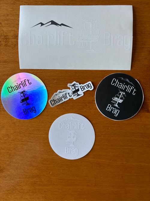 Chairlift Brag 5pc Sticker Pack