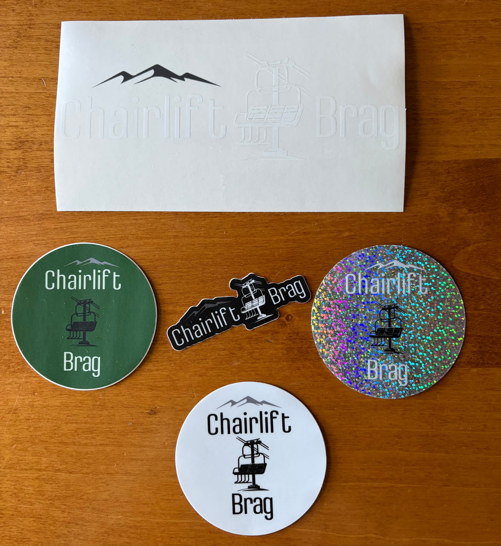 Chairlift Brag 5pc Sticker Pack
